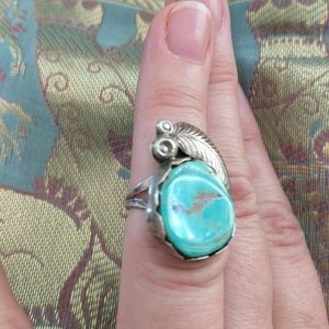 Sterling Silver with turquoise stone  ring